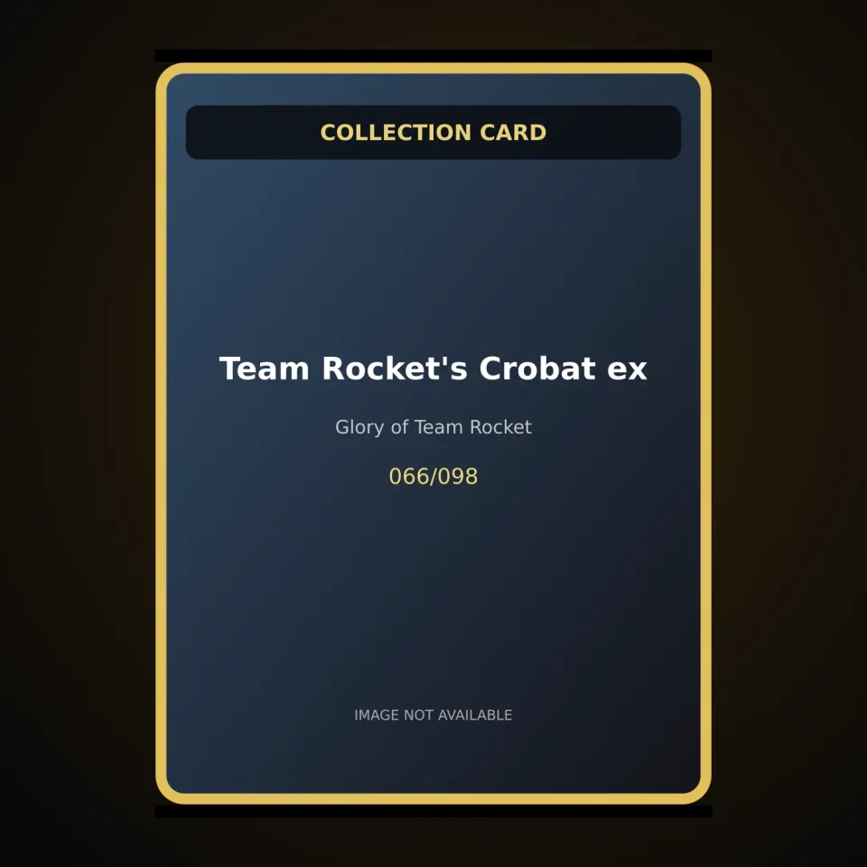 Team Rocket's Crobat ex