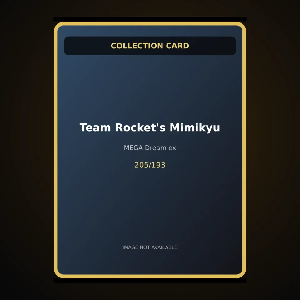 Team Rocket's Mimikyu