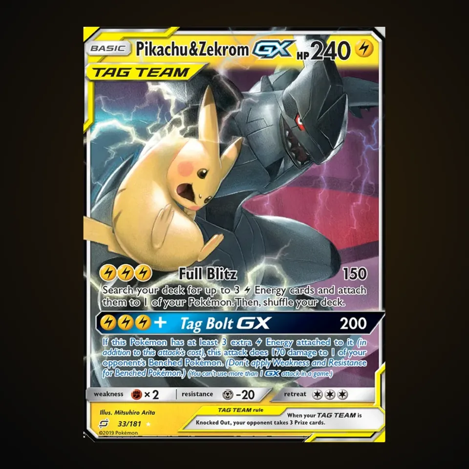 Pikachu & Zekrom GX